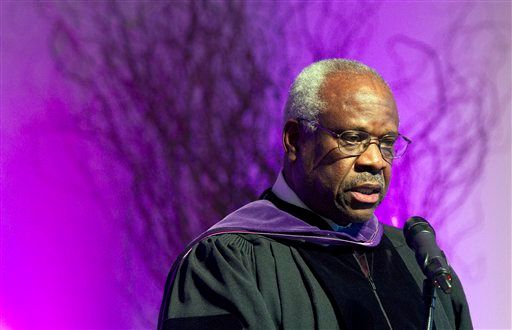 Justice Thomas asks questions in court, 1st time in 10 years