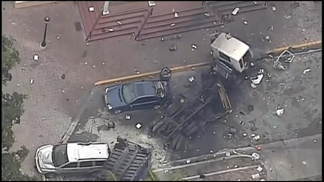 Cabin video released of garbage truck falling from I-95