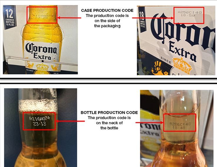 Corona recalls cases due to glass particles inside bottles