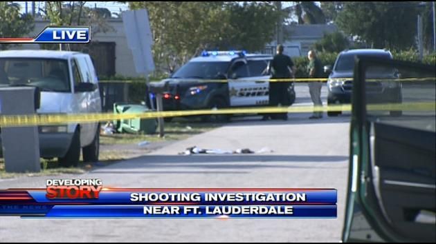 Police search for shooter near Fort Lauderdale