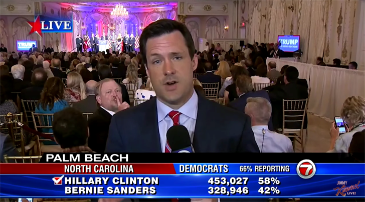 Shusher at Trump rally planted by Jimmy Kimmel