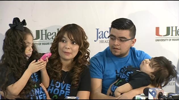 Child recovering in Miami after multi-organ transplant