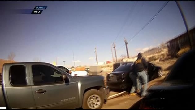 Video depicts chaotic scene as lieutenant shoots colleague