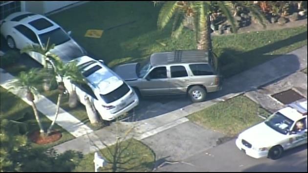 Subject at large after chase ends with crash, bailout