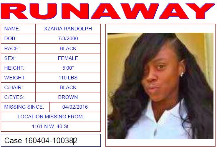 15-year-old girl missing in Miami-Dade