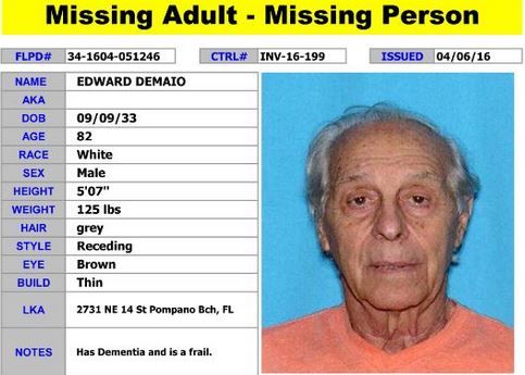 Elderly man missing in Fort Lauderdale
