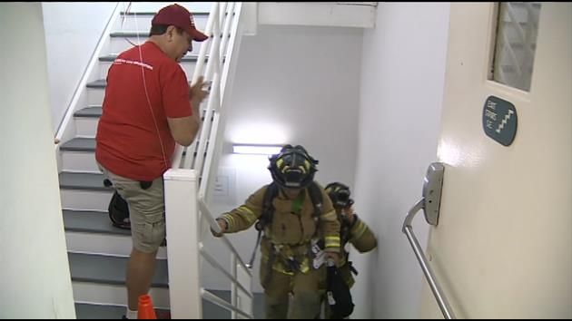 Firefighters climb stairs in 12th annual Fight for Air Climb