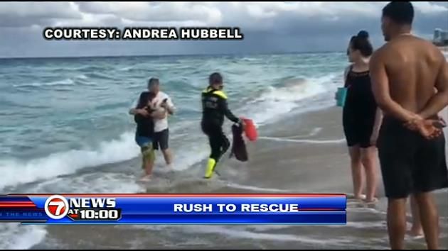 Boy rescued from rough surf off Surfside