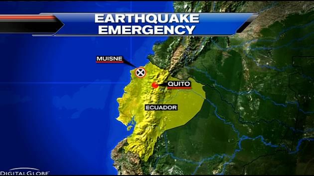 Earthquake kills 238 in Ecuador; emergency workers rush in