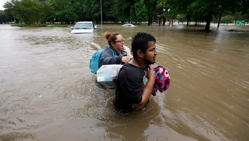 Houston area submerged after 16 inches of rain in 24 hours
