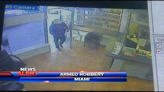 Surveillance captures armed robbery at jewelry shop