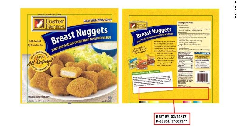 Foster Farms recalls chicken nuggets
