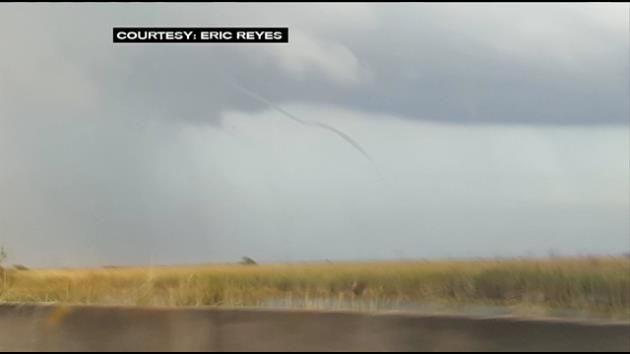 Funnel clouds spotted near Weston, West Broward