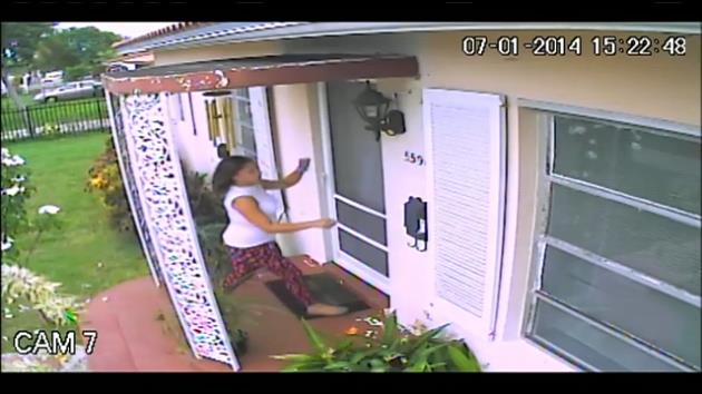Surveillance still of the alleged mail thief.