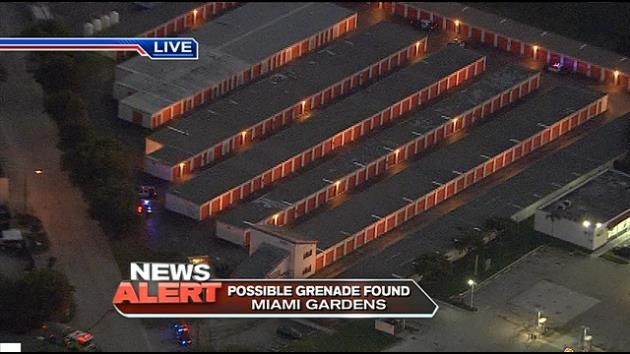 Crews investigating discovery of grenade at Miami Gardens warehouse