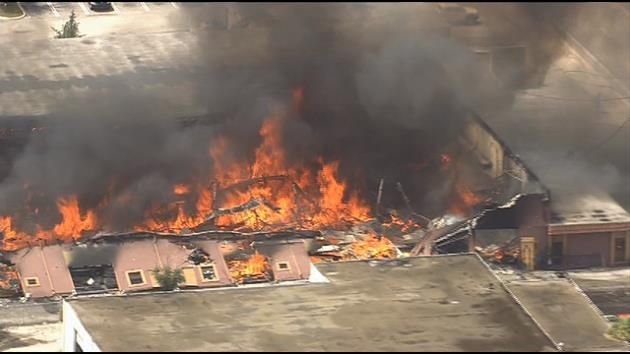 Gas fuels Pompano Beach warehouse fire