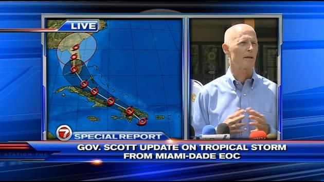 Florida keeps eye on Tropical Storm Erika, could hit Monday
