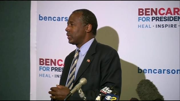 Carson blames 'PC culture' for Muslim comment flap