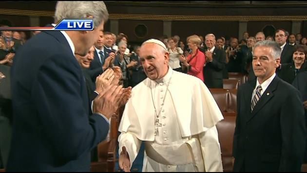 Pope delivers political message on immigration, tolerance to Congress