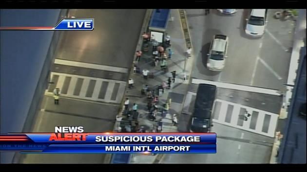 MIA closes two checkpoints as police investigate package