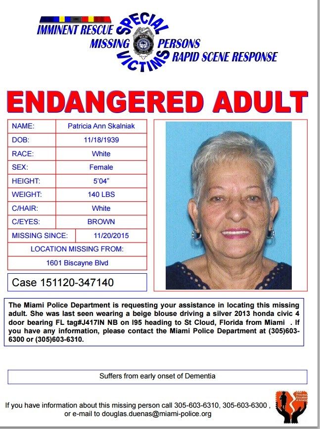 Police search for missing elderly woman