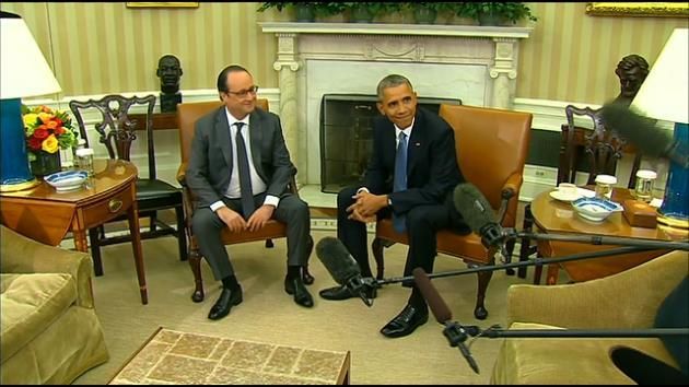 Obama, Hollande pledge solidarity against ISIS