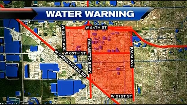 Water warning still in effect in Hialeah