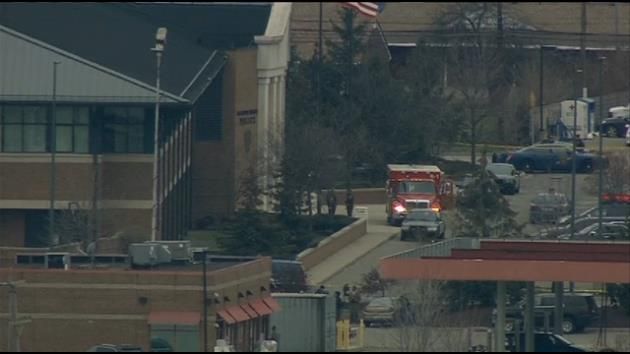 Authorities: Security kills man at police-courts complex