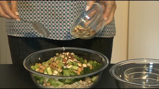 Broccoli Garbanzo Bean Rice Bowl/Belkys Nerey