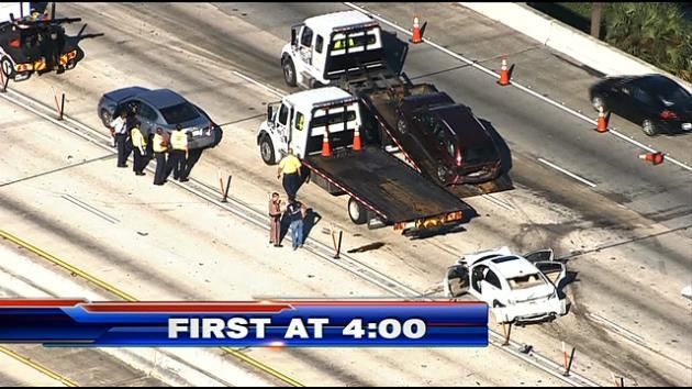 Northbound 95 temporarily closed at NW 95 St. after Multi-car crash