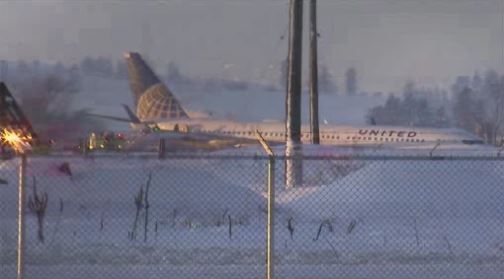 Plane slides off runway at Spokane airport; no injuries