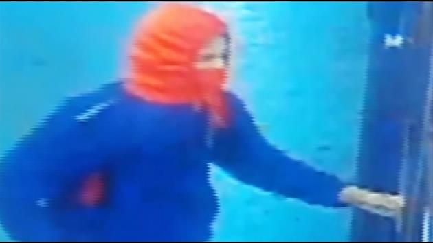 Police search for serial robber caught on camera