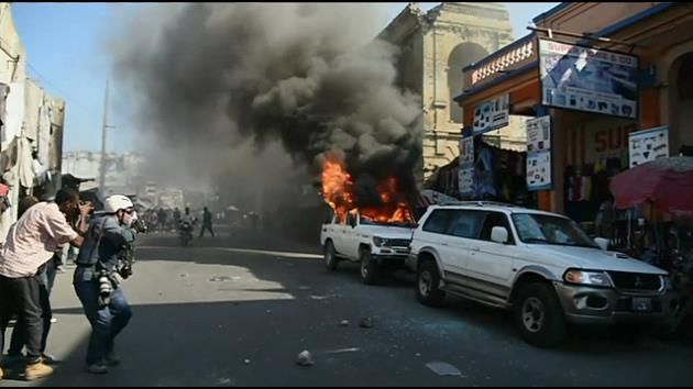 For 2nd day in row, protest turns violent in Haiti capital