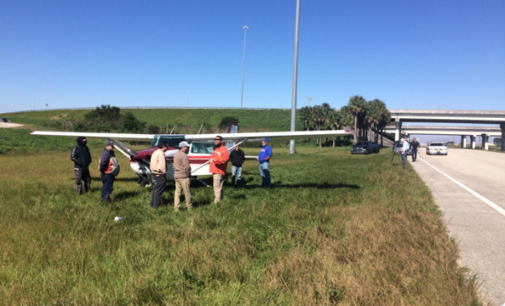 Small plane makes emergency landing on US-27