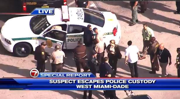 Escapee caught after police chase in West Miami-Dade