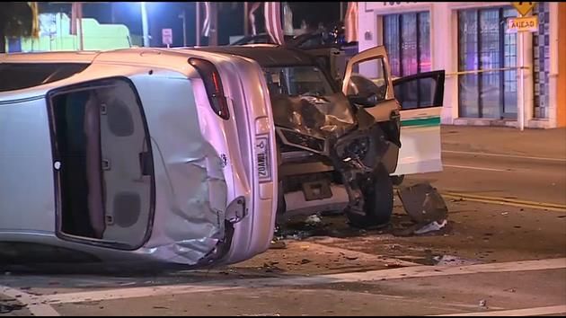 Police officer injured after chain reaction wreck