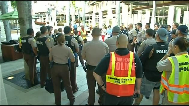 Officers training in drills around South Florida this weekend