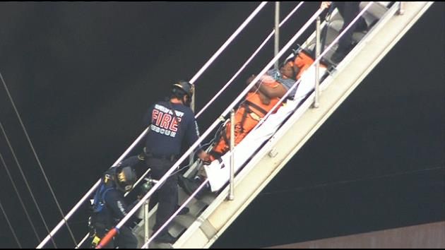 Crews rescue Port Everglades cargo ship worker