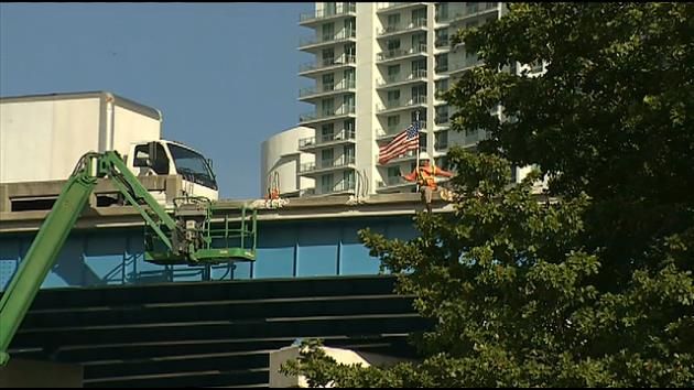 Truck driver still at JMH after driving off I-95