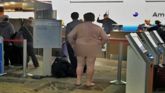 Naked man arrested at Nashville airport