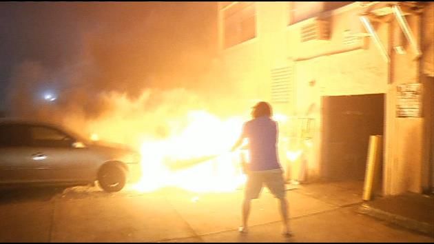 Vehicle catches fire in North Miami