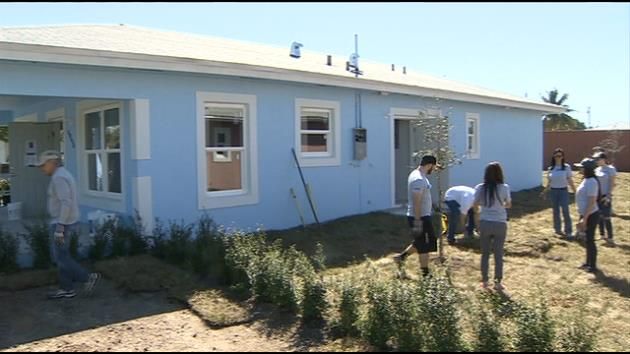 Volunteers finish construction on 10 Habitat for Humanity homes